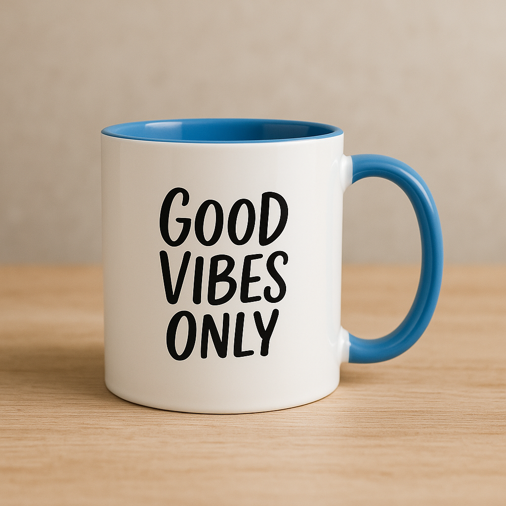 Taza "Good vibes only"