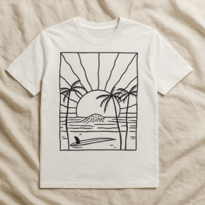 Camiseta Atardecer Tropical